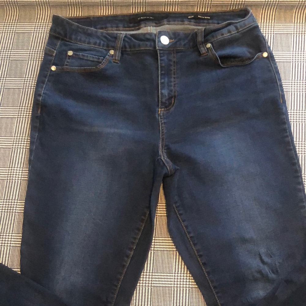 Women’s Silver Studded Skinny Blue Jeans